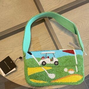 Viral Beaded Golf Cart Handbag